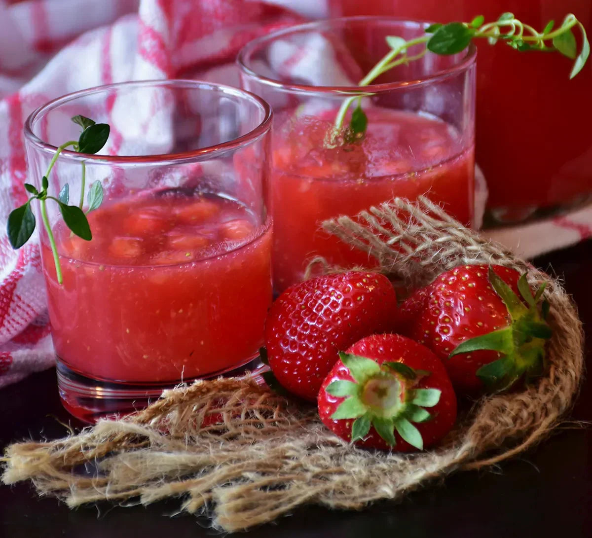 Strawberry Fruit Soda Drinks