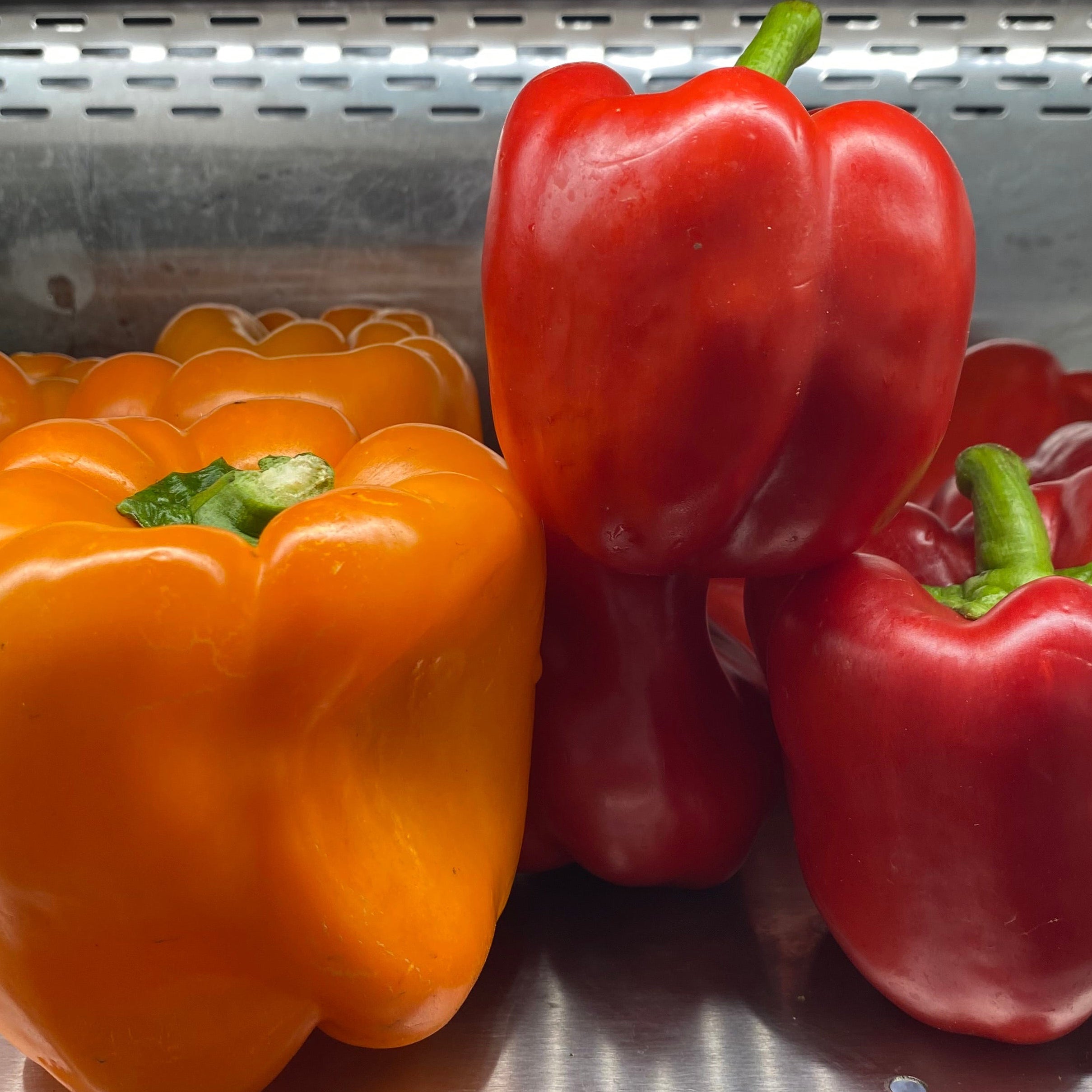 Red and Orange Bell Peppers