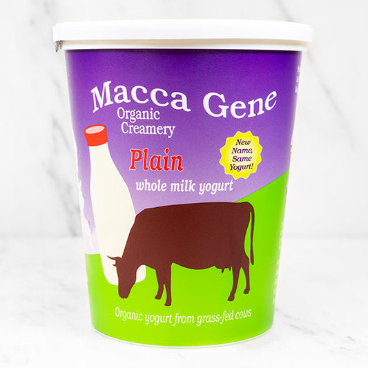 Plain Whole Milk Yogurt- Macca Gene