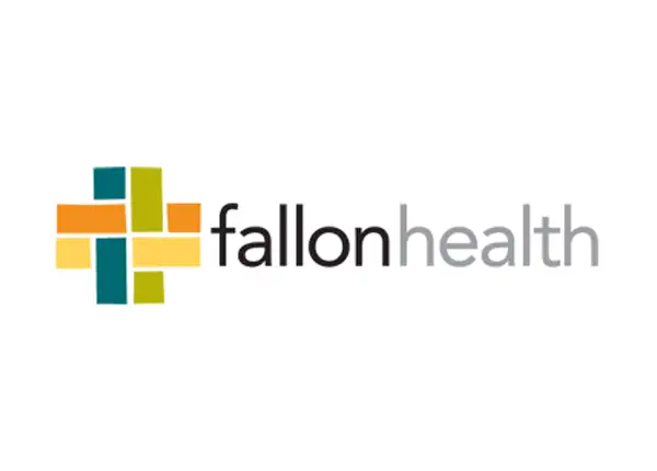 Fallon Health logo with colorful design elements on a white background