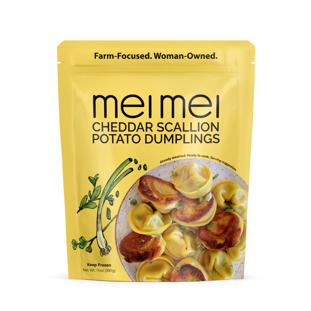 Cheddar Scallion Potato Dumplings- Mei Mei Dumplings