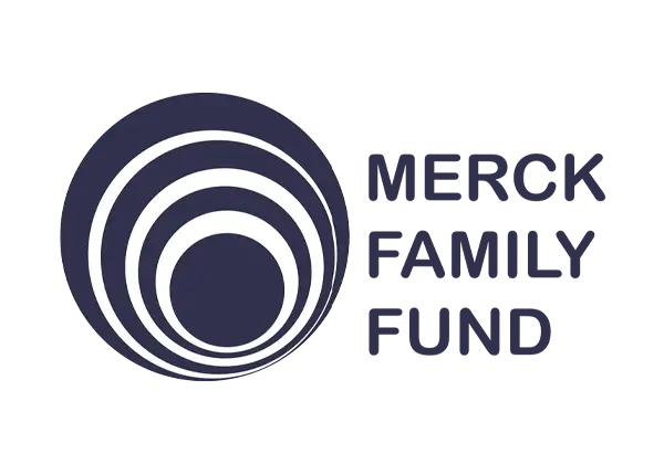 Merck Family Fund logo with concentric circles on a white background