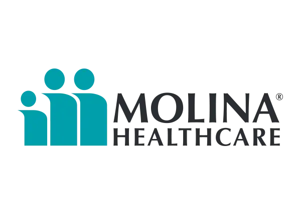 Molina Healthcare logo with blue and black design on a white background