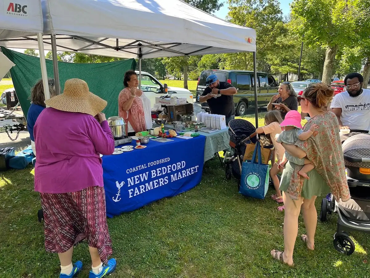 Local chef Rhonda Fazio at the New Bedford Farmers Market