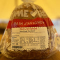 Packaged Pain d'Avignon bread with a clear plastic wrap 